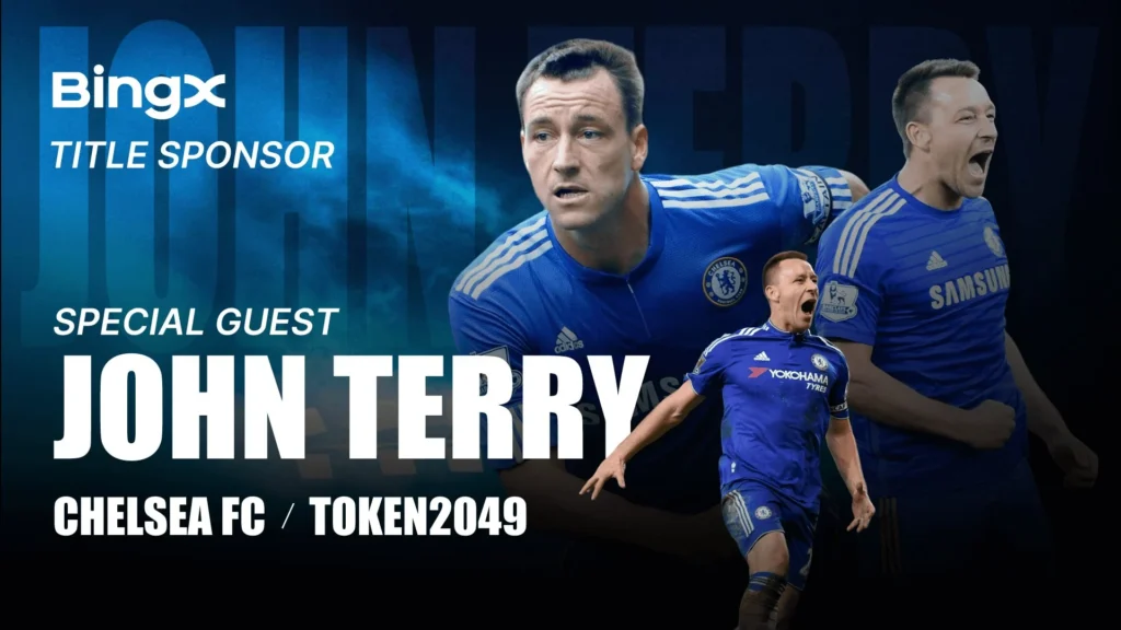 BingX title sponsor John Terry Chelsea FC special guest TOKEN2049 Singapore crypto event